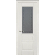 Межкомнатная дверь из массива дуба и ольхи ОКА АРИСТОКРАТ 2 белая, эмаль