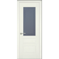 Межкомнатная дверь из массива ольхи ОКА АРИСТОКРАТ 2 белая, эмаль