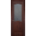 Межкомнатная дверь ОКА из массива сосны ЛЕО ПО махагон