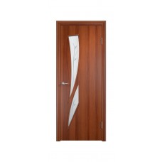 Межкомнатная дверь МДФ Одинцово Тип-С С2 ДО (ф)(Ю) Итальянский орех