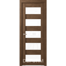 Межкомнатная дверь Экошпон DEFORM D12 дуб шале корица
