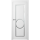 Межкомнатная дверь МДФ Belwooddoors АУРУМ 3R белое, эмаль