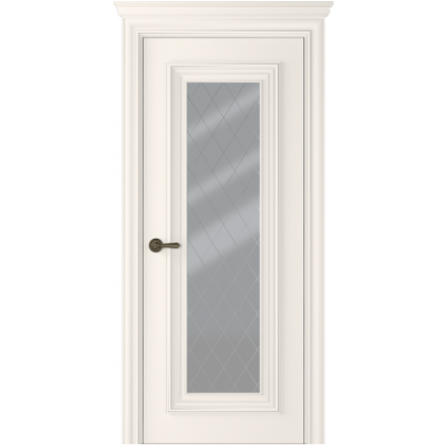 Межкомнатная дверь МДФ Belwooddoors ПАЛАЦЦО 1 ПО ст рис 39 жемчуг, эмаль