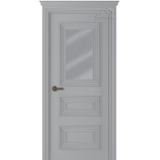 Межкомнатная дверь МДФ Belwooddoors ПАЛАЦЦО 3/1 ст рис 39 светло-серое, эмаль