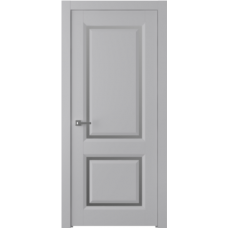 Межкомнатная дверь МДФ Belwooddoors ПЛАТИНУМ 2 ПО светло-серое, эмаль