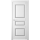 Межкомнатная дверь МДФ Belwooddoors ПЛАТИНУМ 3/1 ПО белое, эмаль