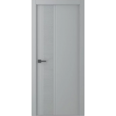 Межкомнатная дверь МДФ Belwooddoors ТРИНВУД 1 ПГ светло-серое вертикальный декор, эмаль