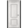 Межкомнатная дверь Шпон Исток Дорс БЕРГАМО 6 ПГ серебро, эмаль