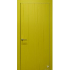 Межкомнатная дверь Шпон Porte Vista Сканди 3 желтый, эмаль
