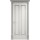 Межкомнатная дверь ПМЦ Мадера Ольха-102 белый грунт патина серебро глухие