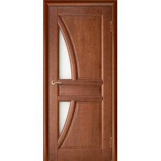 Межкомнатная дверь из массива сосны Vi Lario Monet ДО махагон