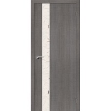 Межкомнатная дверь elPORTA Порта-51 Grey Crosscut Silver Art